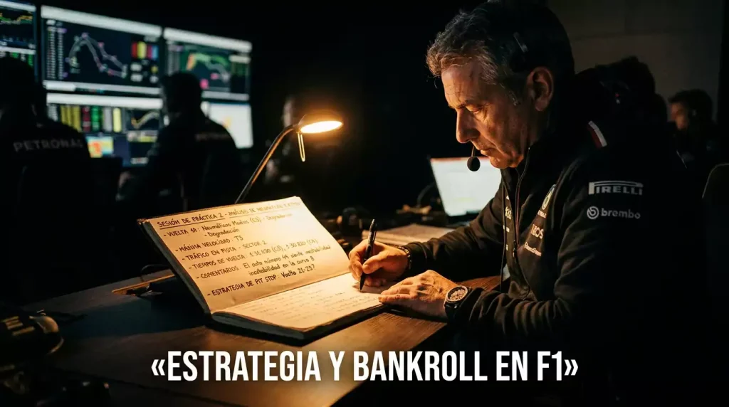 Estrategia de apuestas en F1: gestión del bankroll, métodos de staking y control psicológico para apostar en Fórmula 1